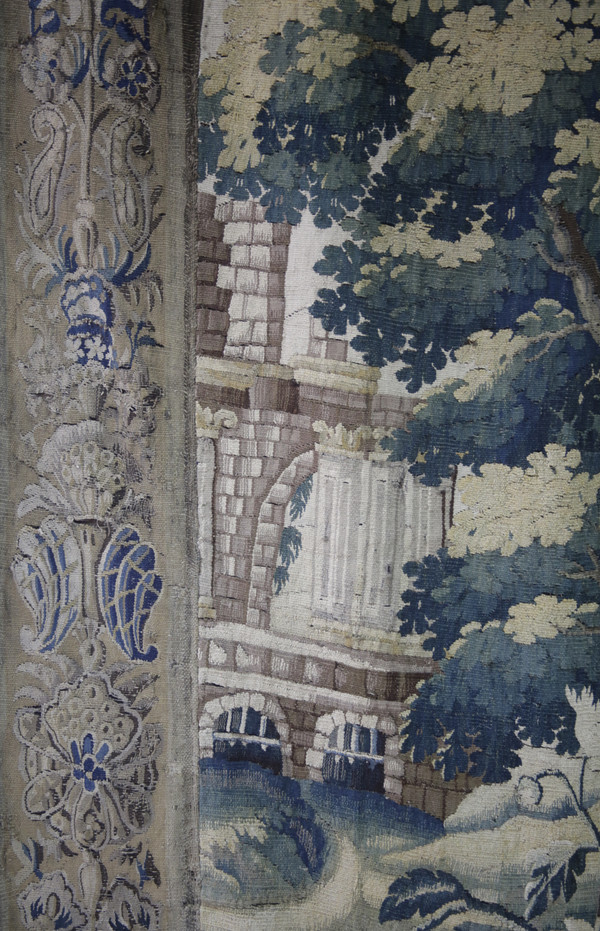 Aubusson-Wandteppich „Greenery“, 18. Jahrhundert