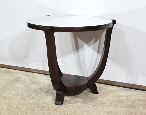 Mahogany pedestal table, Art Deco style – 1959