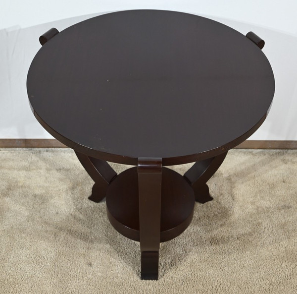 Mahogany pedestal table, Art Deco style – 1959