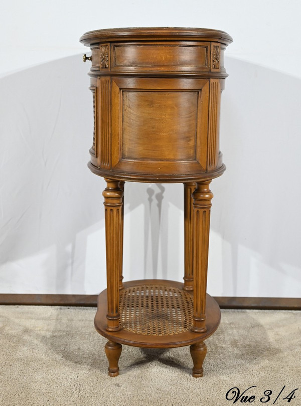 Petite Table Tambour en Hêtre, style Louis XVI – 1920