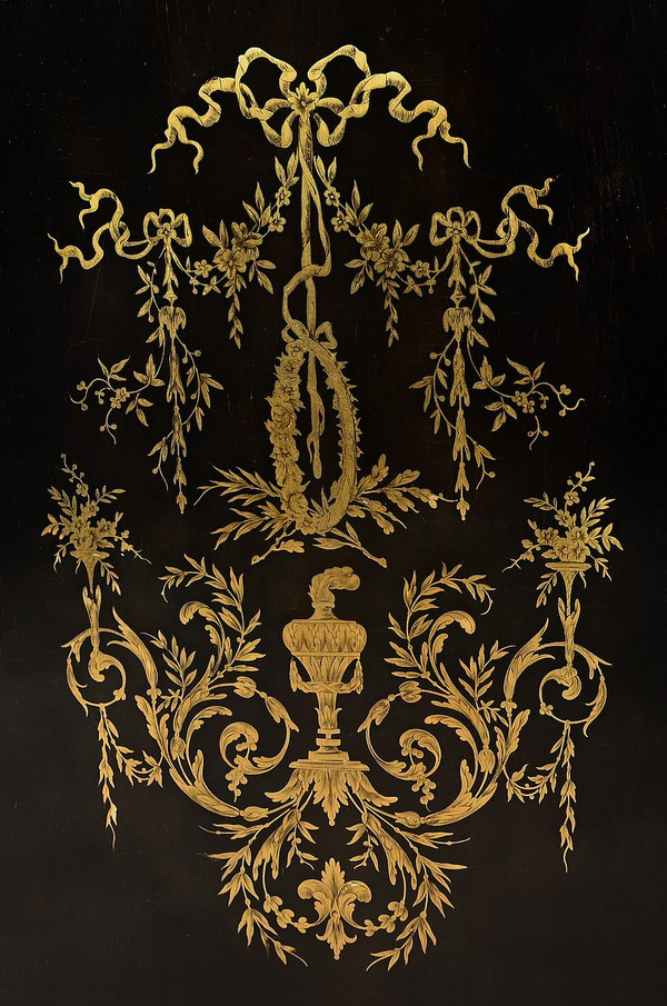 Blackened Pear Wood Support Unit, Napoleon III Period – Mid-19th Century