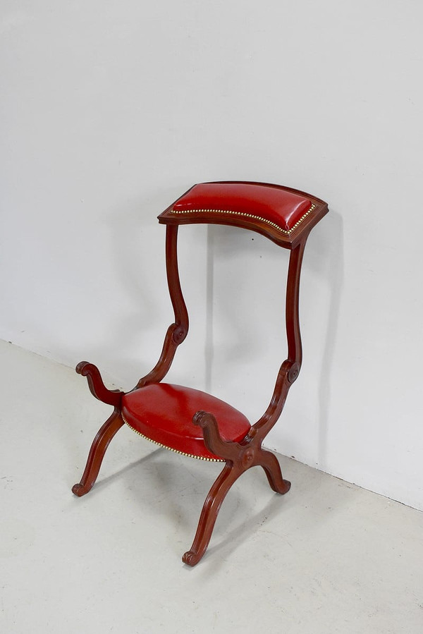 Charles X-style Prie-Dieu armchair – 19th century