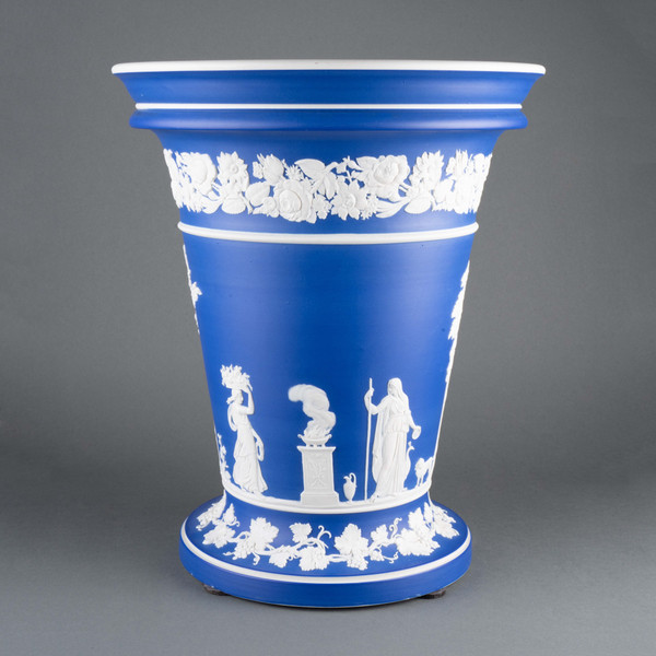 Jasperware Vase Signed Wedgwood, 19th Century 