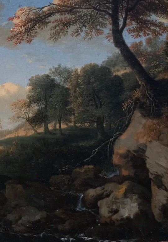 Animated Rocky Landscape Ruin Background Follower By Jan Van Bloemenn (1662/1749)