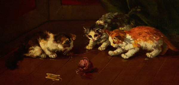 Kittens Att. Brunel De Neuville (1852/1941)