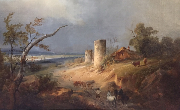 Landscape Signed Dubuisson 1834 (1805/1870)