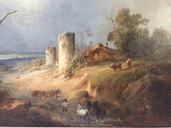 Landscape Signed Dubuisson 1834 (1805/1870)