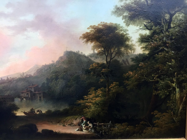 Animated Lake Landscape Att. Göbell Gerrit Hendrik (1786/1833)