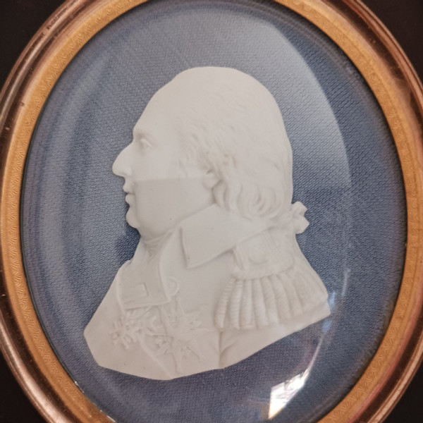 Royal Manufacture of Sèvres - biscuit portrait of Louis XVIII - Restoration period