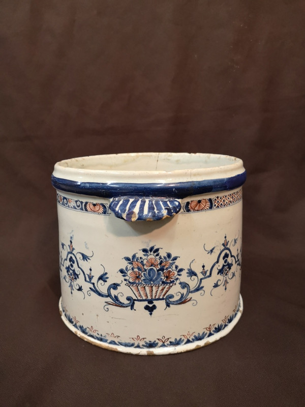 Rouen Earthenware Cooler. 18th century period