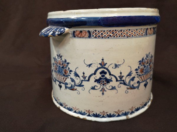 Rouen Earthenware Cooler. 18th century period