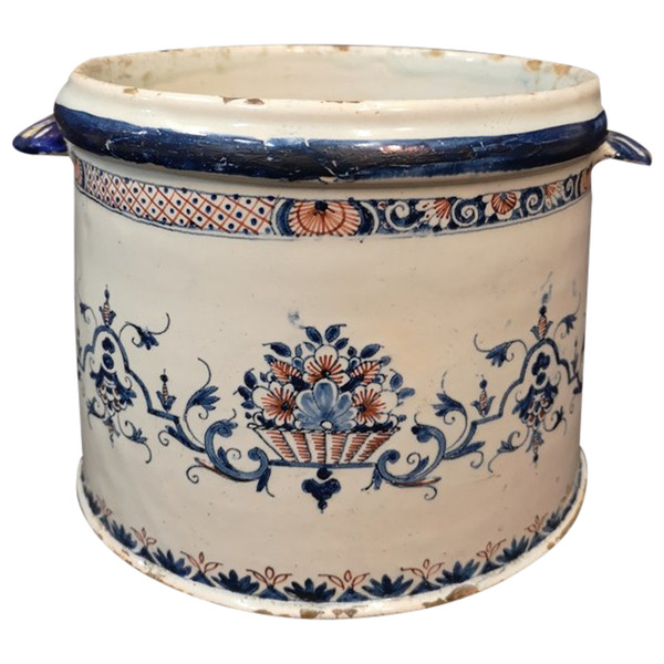 Rouen Earthenware Cooler. 18th century period