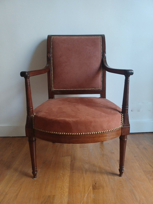 Jacob Frères (1796 - 1803), attributed to - Etruscan armchair - mahogany and mahogany veneer