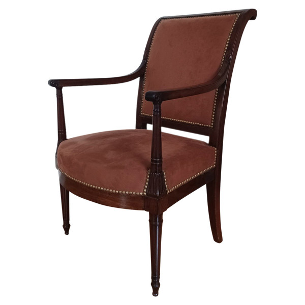 Jacob Frères (1796 - 1803), attributed to - Etruscan armchair - mahogany and mahogany veneer