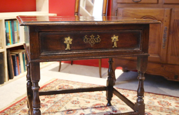 Table en chêne XVIIème siècle  Origine anglaise 