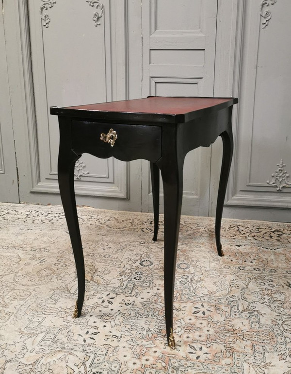 Louis XV Period Writing Table Black Lacquered