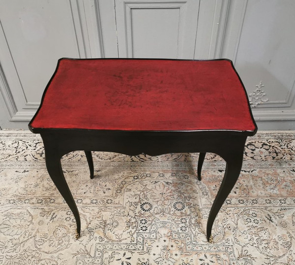 Louis XV Period Writing Table Black Lacquered