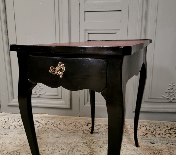 Louis XV Period Writing Table Black Lacquered