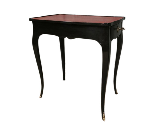 Louis XV Period Writing Table Black Lacquered