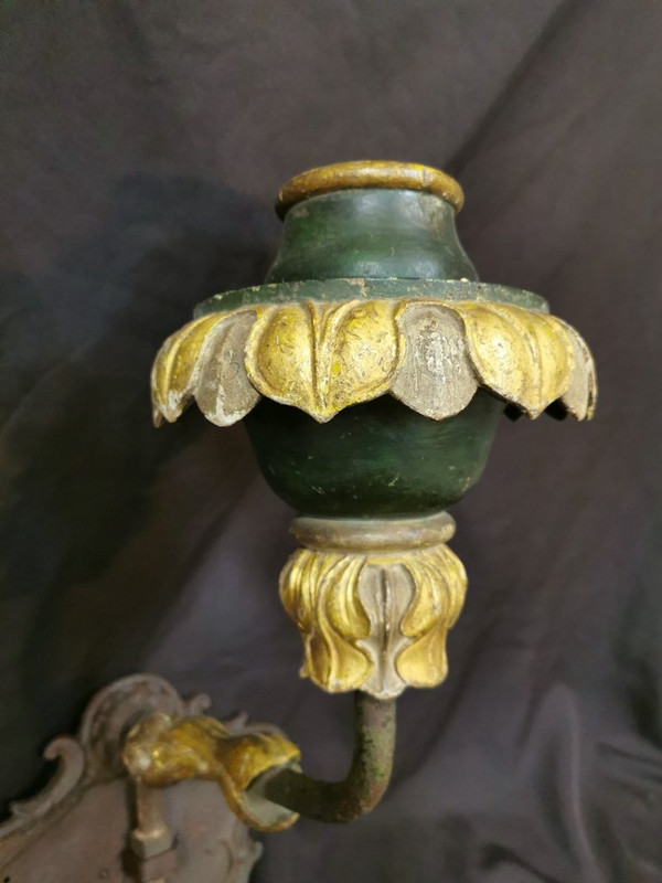 Large Removable 18th Century Carousel Sconce