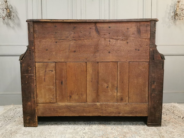 Important Louis XIV period Solid Walnut Scriban. Late 17th / Early 18th century