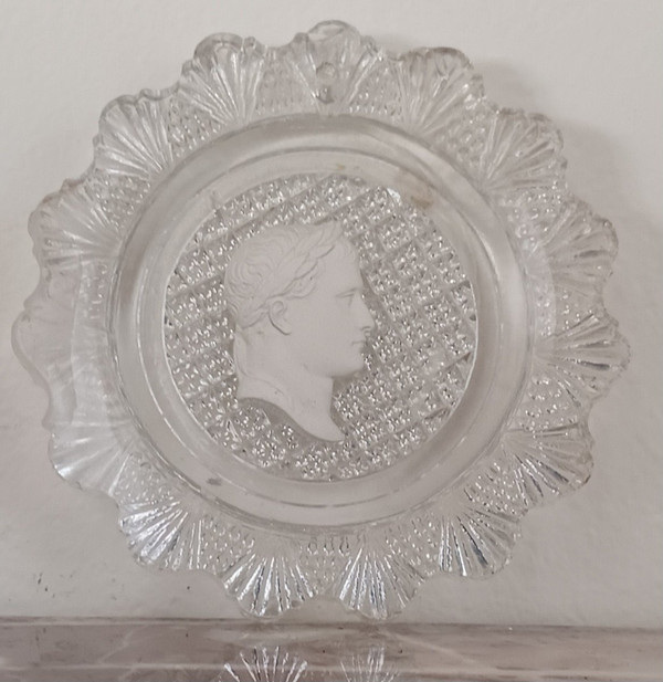 Baccarat - Kristallkeramik mit dem Profil von Napoleon als Cäsar - Sammlung Brouwet - Empire, um 1810