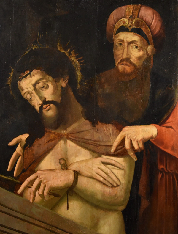 Ecce Homo With Pontius Pilate, Michael Coxie (malines, 1499 - 1592) Circle Of