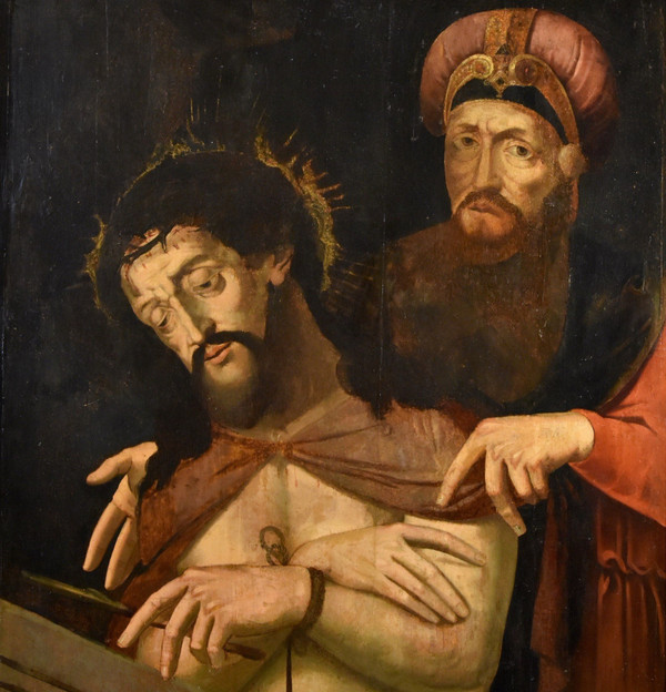 Ecce Homo With Pontius Pilate, Michael Coxie (malines, 1499 - 1592) Circle Of