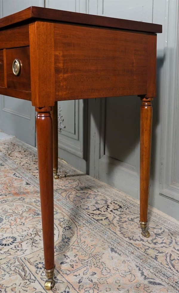 Louis XVI Period Men's Dressing Table In Mahogany