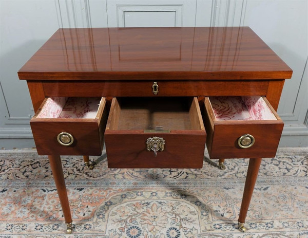 Louis XVI Period Men's Dressing Table In Mahogany