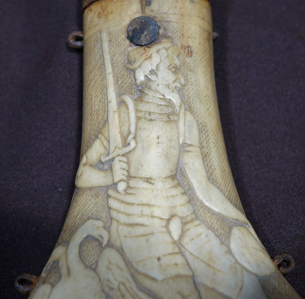 Powder Flask with Habsburg Coat of Arms