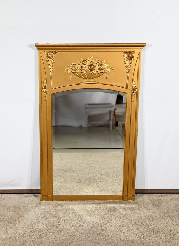 Gilded Wood and Staff Mirror, Louis XVI style - 1930