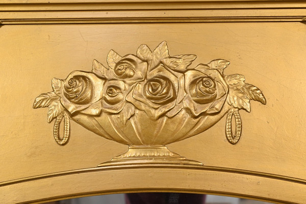 Gilded Wood and Staff Mirror, Louis XVI style - 1930