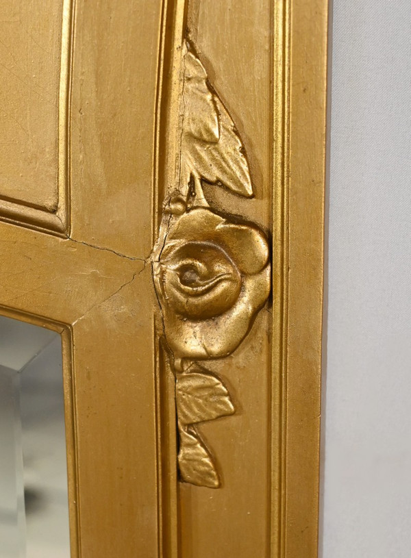 Gilded Wood and Staff Mirror, Louis XVI style - 1930