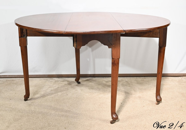 Mahogany oval table with 6 place settings, England - 1st Part 19th century