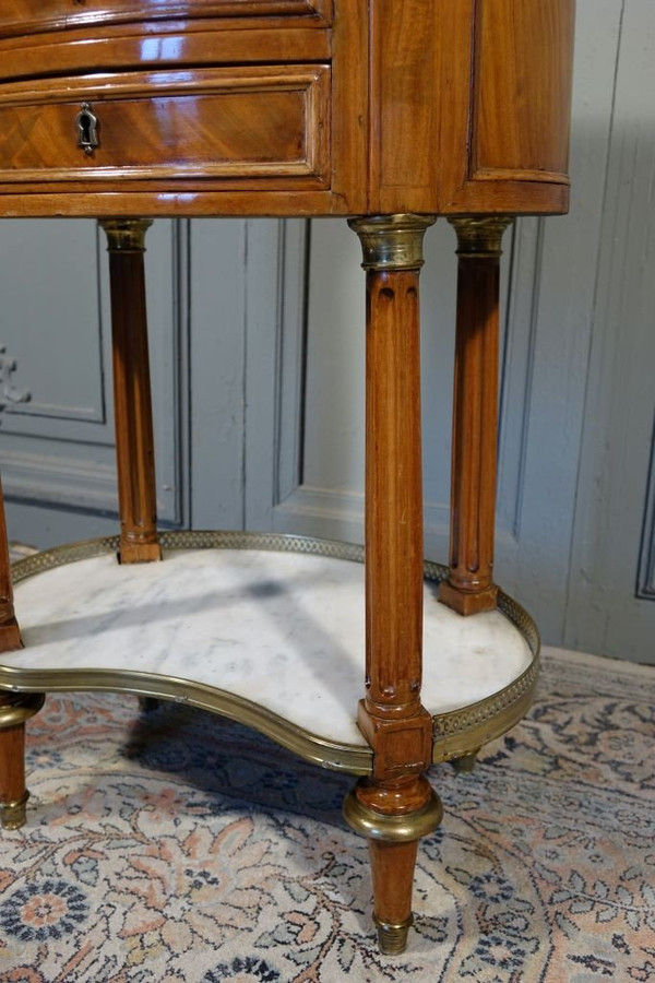 Table Chiffonnière d'époque Louis XVI En Acajou