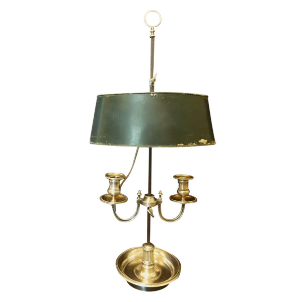 Lamp Bouillotte En Bronze Argenté