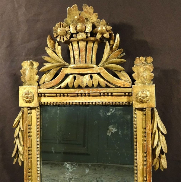 Louis XVI Period Pediment Mirror