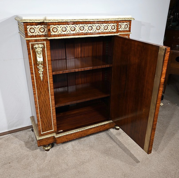 Precious Wood Entre-deux cabinet, Napoleon III period - Mid-19th century