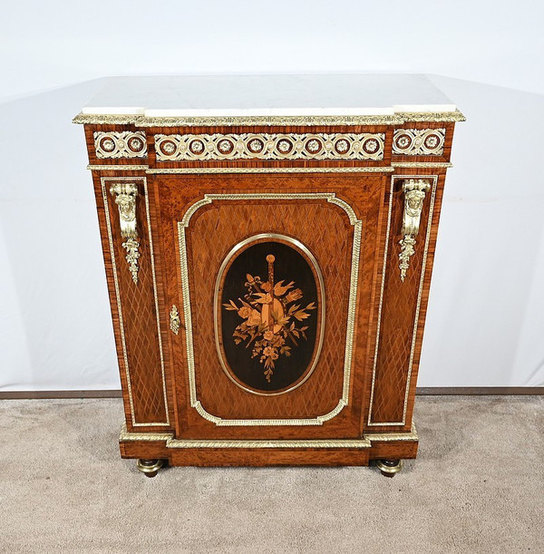 Precious Wood Entre-deux cabinet, Napoleon III period - Mid-19th century