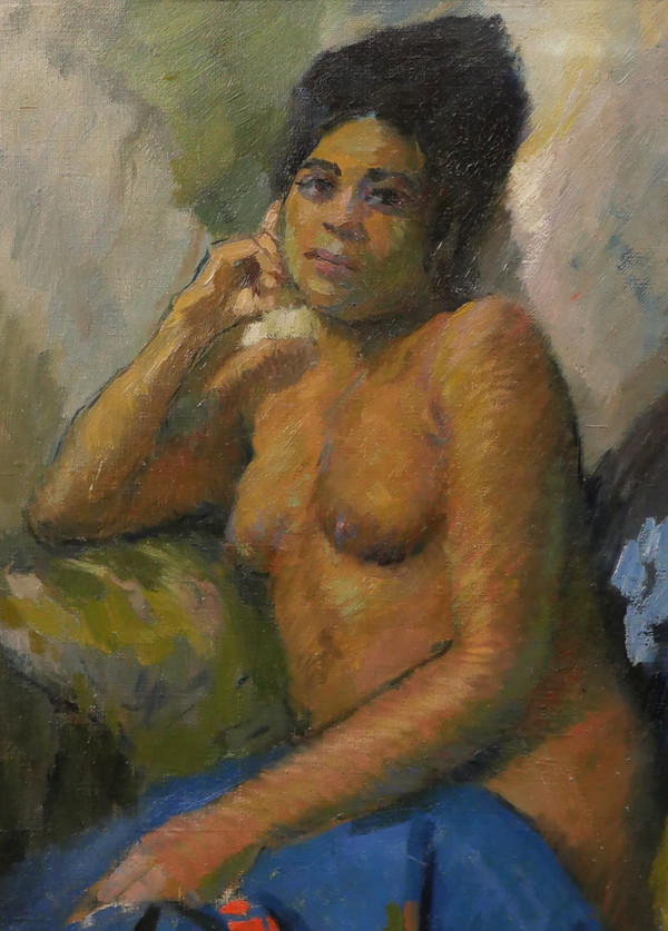 Elie Anatole PAVIL 1873-1948 La Martiniquaise, nackte Frau, Gemälde, um 1930