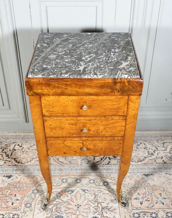 Ash Burl Chiffonniere Table