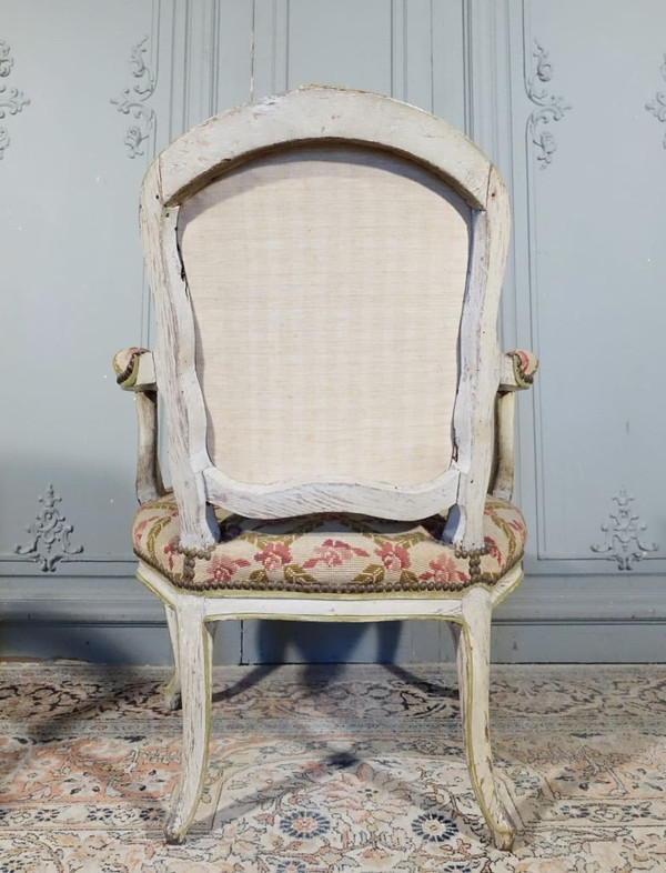 Pair of Louis XV period armchairs