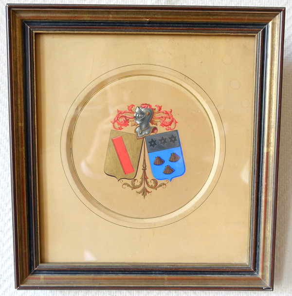 Agry à Paris: heraldic design for a covenant coat of arms - gouache