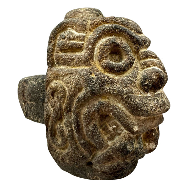 NAIL or TENON with JAGUAR HEAD - Culture style of Chavín, Peru