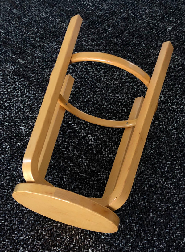 Barhocker 64 von Alvar Aalto für Artek, Finnland 1980er Jahre