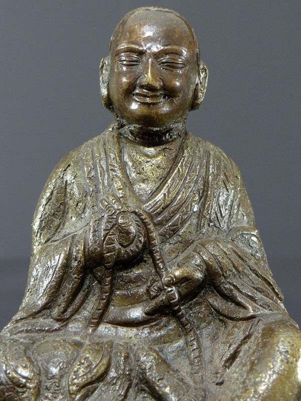 Tibet, Early 20th Century, Bronze Arhat Statue.