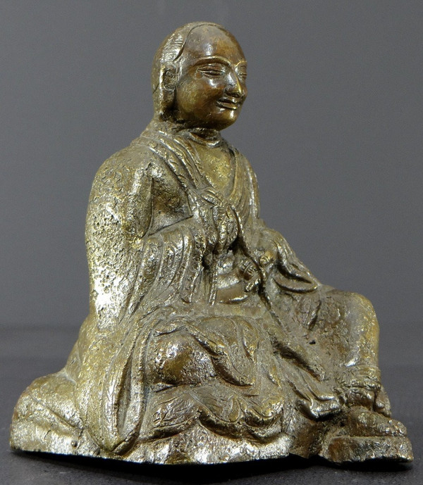 Tibet, Early 20th Century, Bronze Arhat Statue.