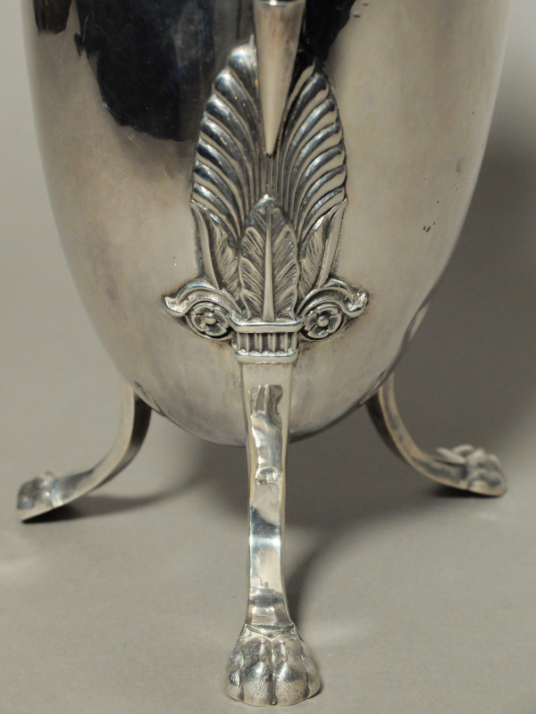 Solid silver jug with horse's head