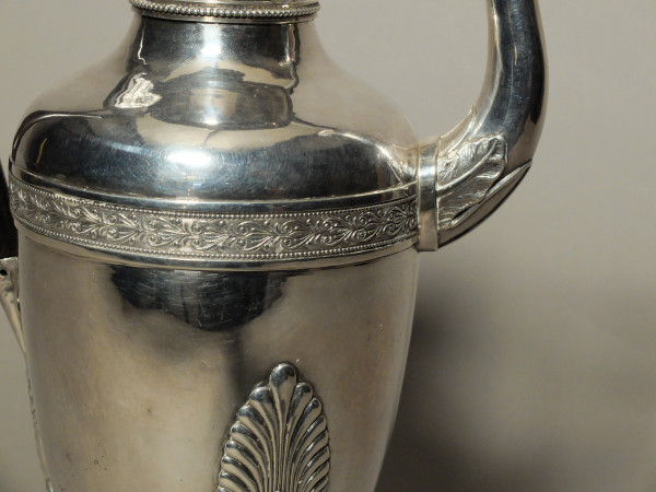 Solid silver jug with horse's head